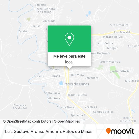 Luiz Gustavo Afonso Amorim mapa