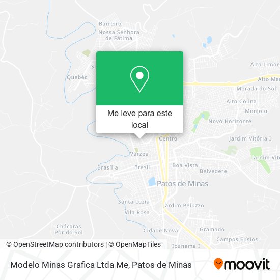 Modelo Minas Grafica Ltda Me mapa