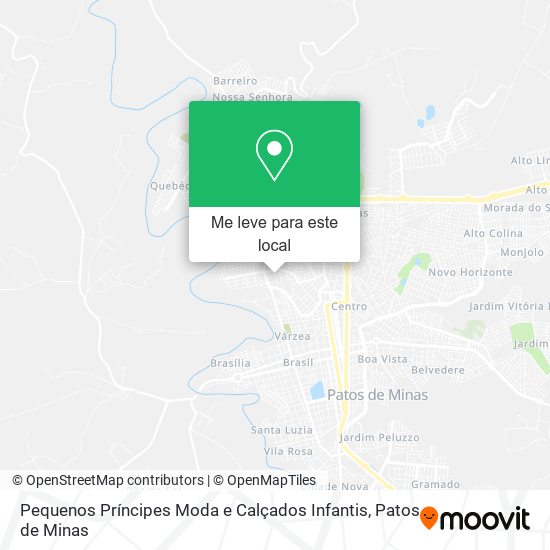 Pequenos Príncipes Moda e Calçados Infantis mapa