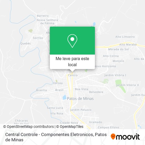 Central Controle - Componentes Eletronicos mapa