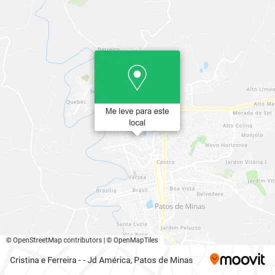 Cristina e Ferreira - - Jd América mapa