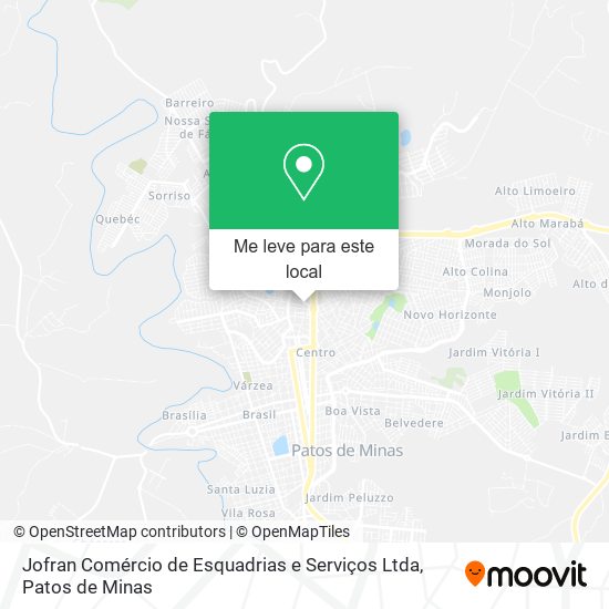 Jofran Comércio de Esquadrias e Serviços Ltda mapa