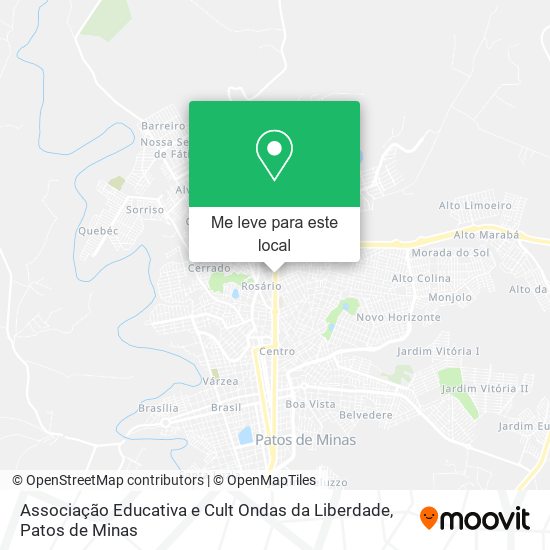 Associação Educativa e Cult Ondas da Liberdade mapa