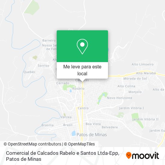 Comercial de Calcados Rabelo e Santos Ltda-Epp mapa