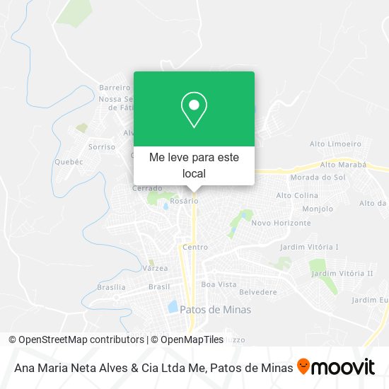 Ana Maria Neta Alves & Cia Ltda Me mapa