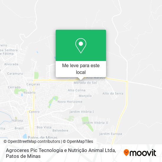 Agroceres Pic Tecnologia e Nutrição Animal Ltda mapa