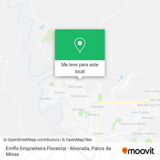 Emflo Empreiteira Florestal - Alvorada mapa