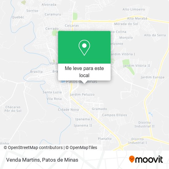 Venda Martins mapa