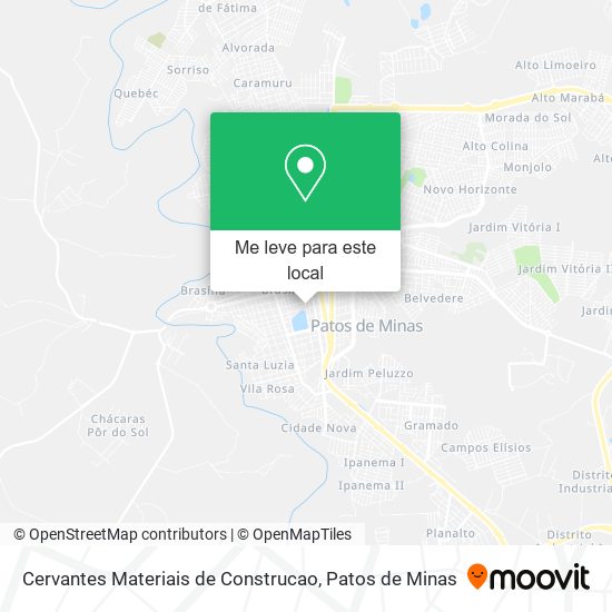 Cervantes Materiais de Construcao mapa