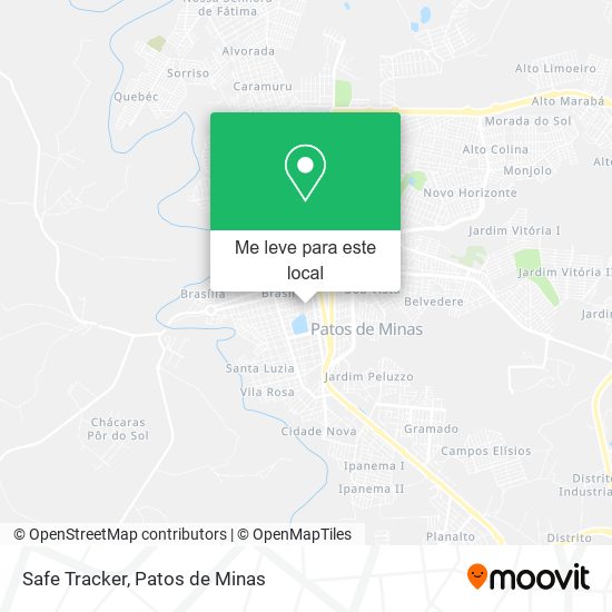 Safe Tracker mapa