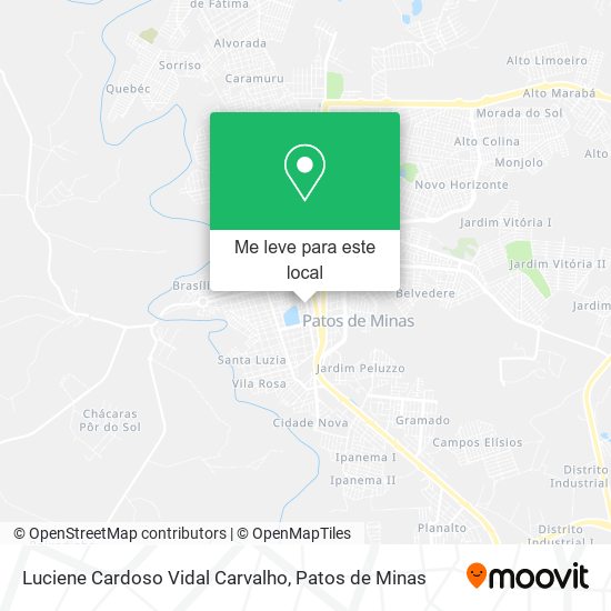 Luciene Cardoso Vidal Carvalho mapa