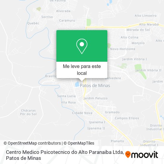 Centro Medico Psicotecnico do Alto Paranaiba Ltda mapa