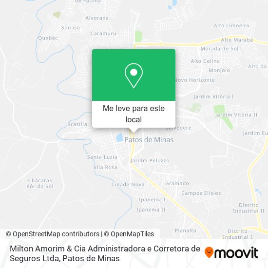 Milton Amorim & Cia Administradora e Corretora de Seguros Ltda mapa