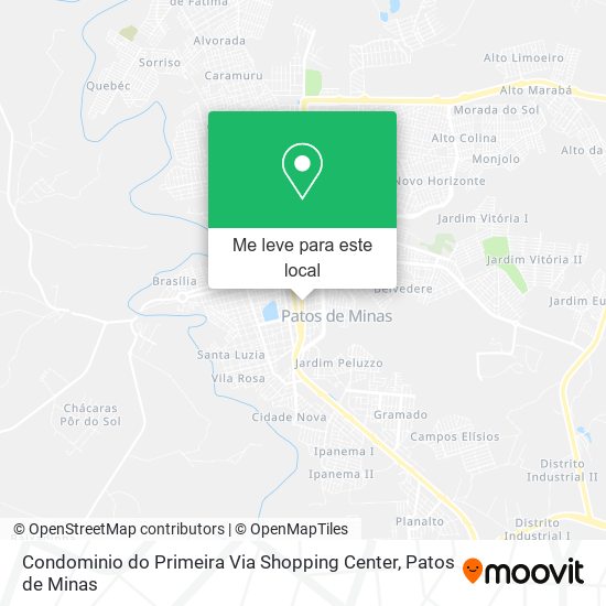 Condominio do Primeira Via Shopping Center mapa