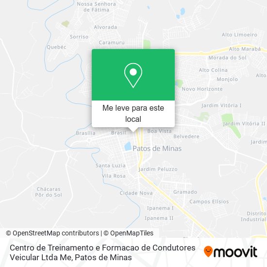 Centro de Treinamento e Formacao de Condutores Veicular Ltda Me mapa