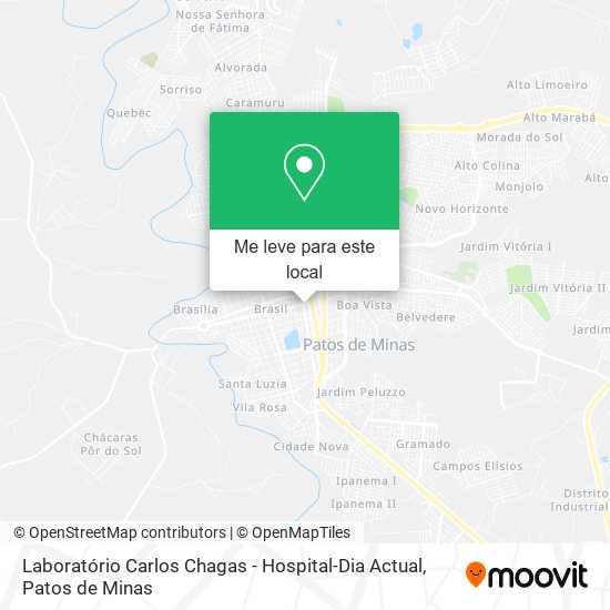 Laboratório Carlos Chagas - Hospital-Dia Actual mapa
