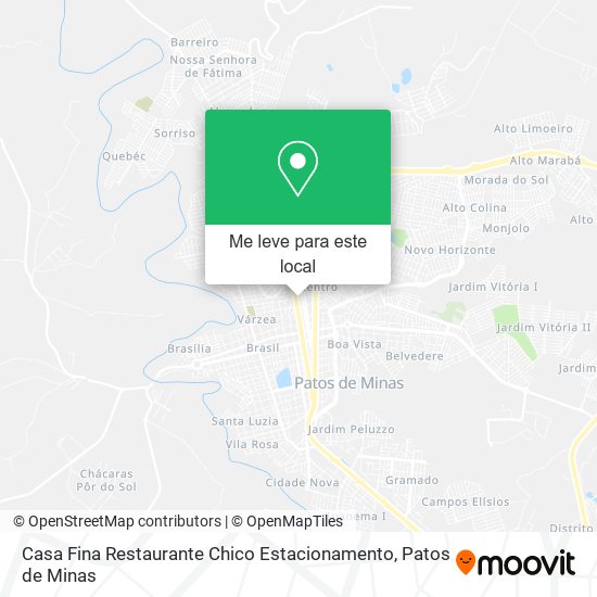 Casa Fina Restaurante Chico Estacionamento mapa