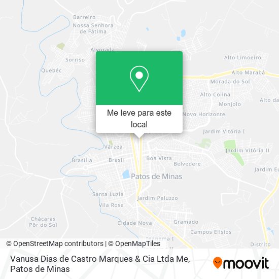 Vanusa Dias de Castro Marques & Cia Ltda Me mapa