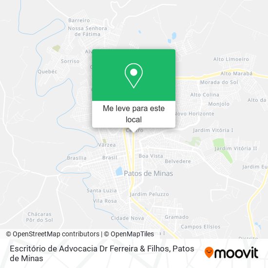 Escritório de Advocacia Dr Ferreira & Filhos mapa