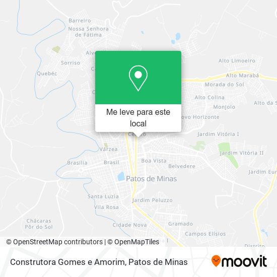 Construtora Gomes e Amorim mapa