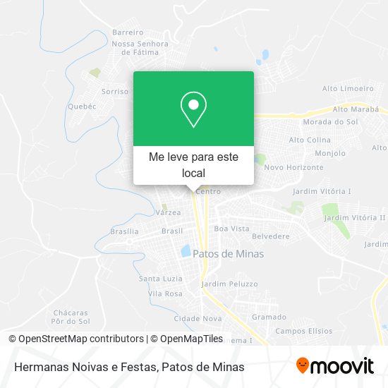 Hermanas Noivas e Festas mapa