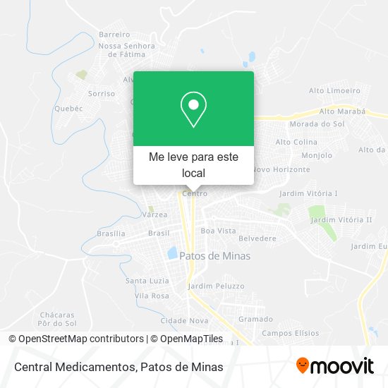 Central Medicamentos mapa