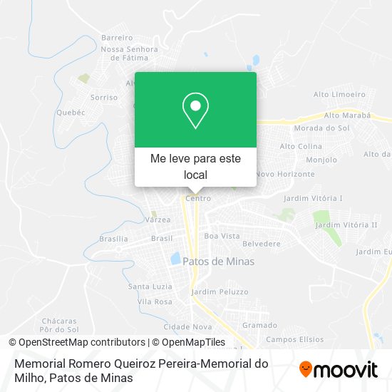 Memorial Romero Queiroz Pereira-Memorial do Milho mapa