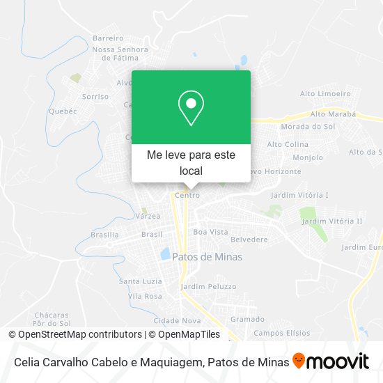 Celia Carvalho Cabelo e Maquiagem mapa