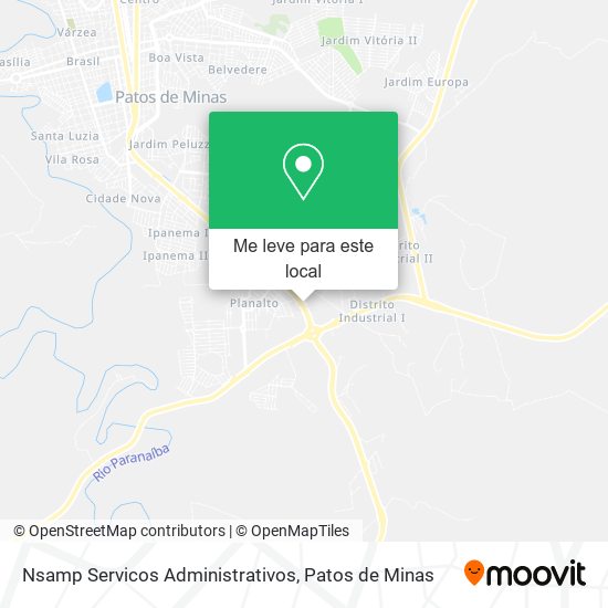 Nsamp Servicos Administrativos mapa