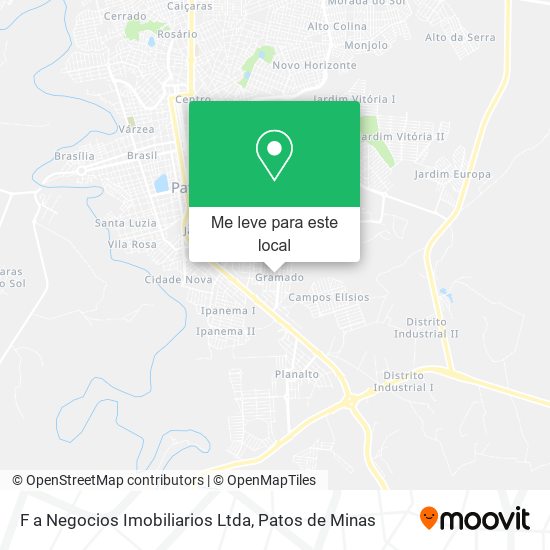 F a Negocios Imobiliarios Ltda mapa