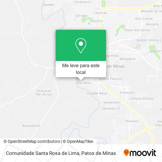 Comunidade Santa Rosa de Lima mapa