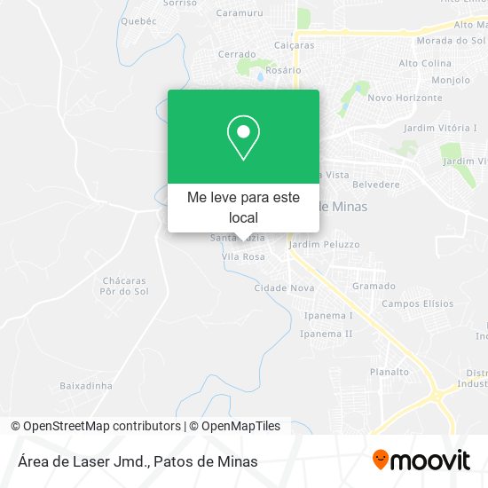 Área de Laser Jmd. mapa