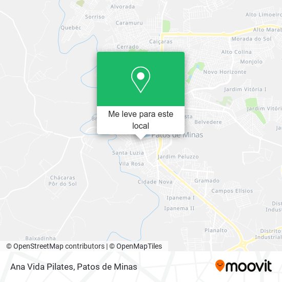 Ana Vida Pilates mapa