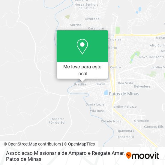 Associacao Missionaria de Amparo e Resgate Amar mapa