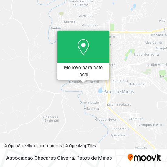 Associacao Chacaras Oliveira mapa