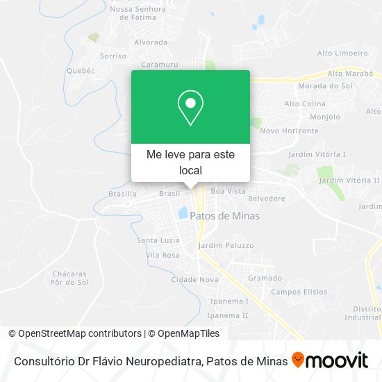 Consultório Dr Flávio Neuropediatra mapa