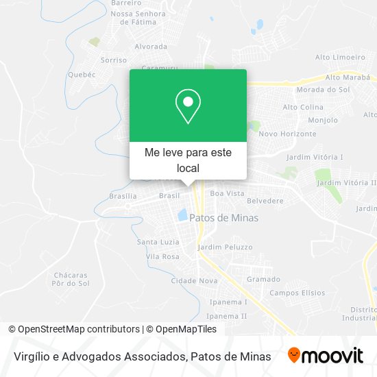 Virgílio e Advogados Associados mapa