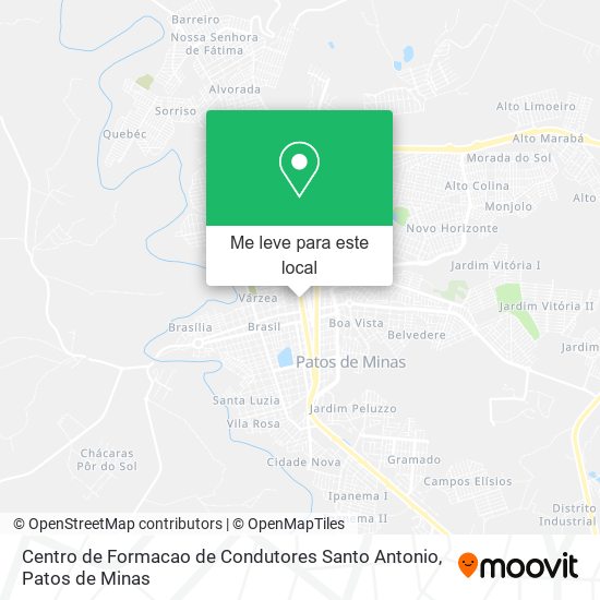 Centro de Formacao de Condutores Santo Antonio mapa