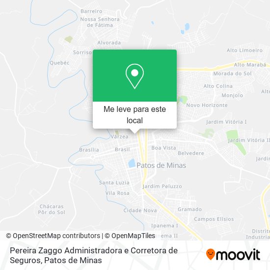 Pereira Zaggo Administradora e Corretora de Seguros mapa