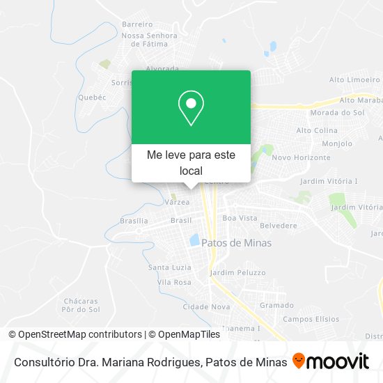 Consultório Dra. Mariana Rodrigues mapa