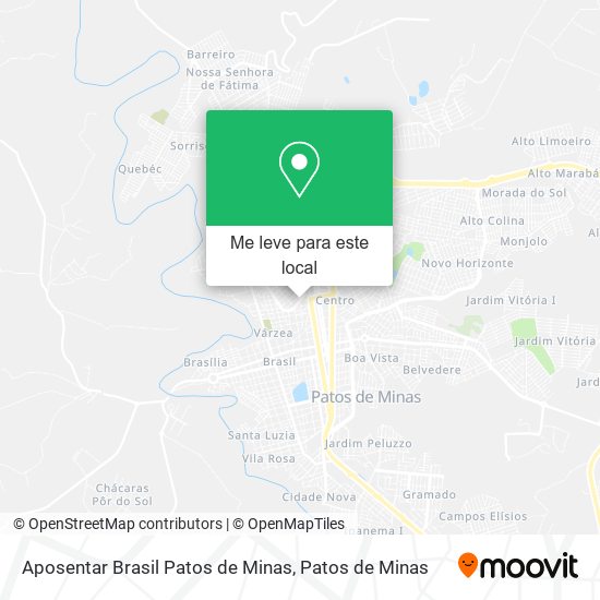 Aposentar Brasil Patos de Minas mapa