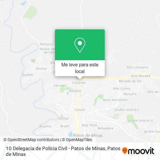 10 Delegacia de Polícia Civil - Patos de Minas mapa