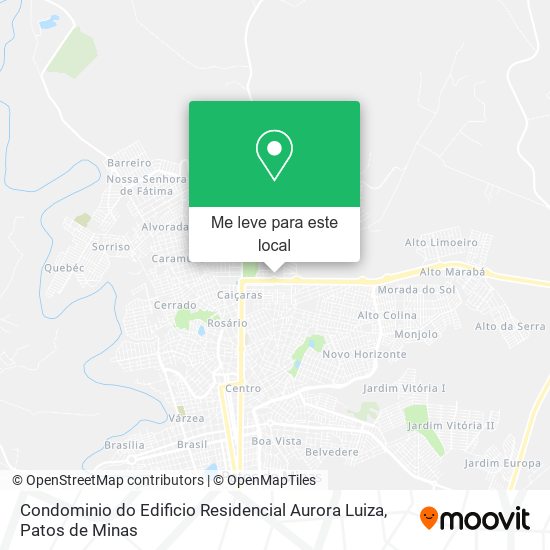 Condominio do Edificio Residencial Aurora Luiza mapa