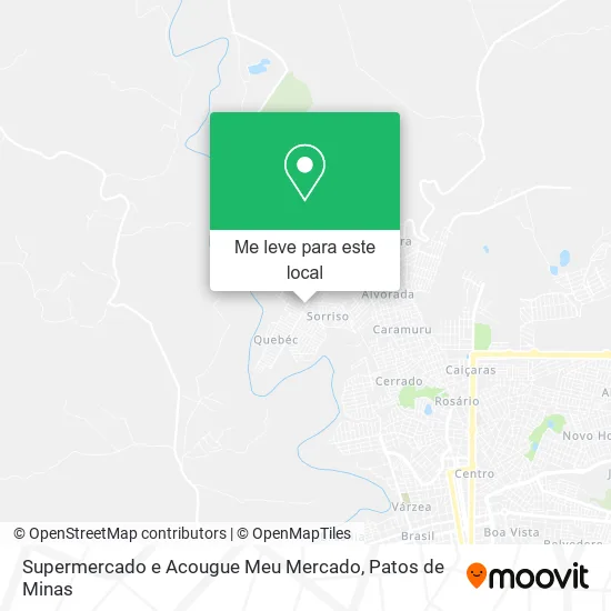 Supermercado e Acougue Meu Mercado mapa