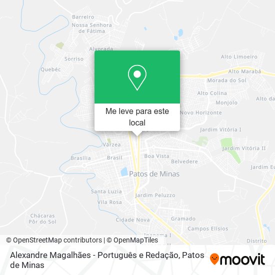 Alexandre Magalhães - Português e Redação mapa