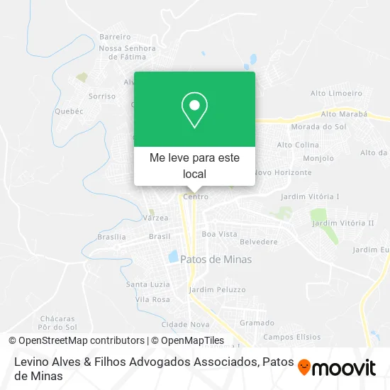 Levino Alves & Filhos Advogados Associados mapa
