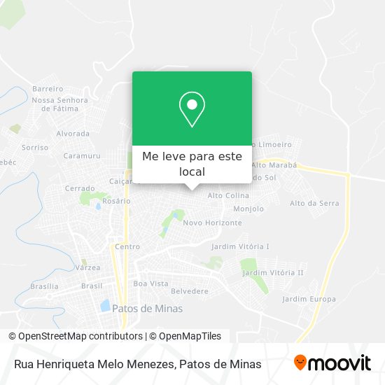 Rua Henriqueta Melo Menezes mapa