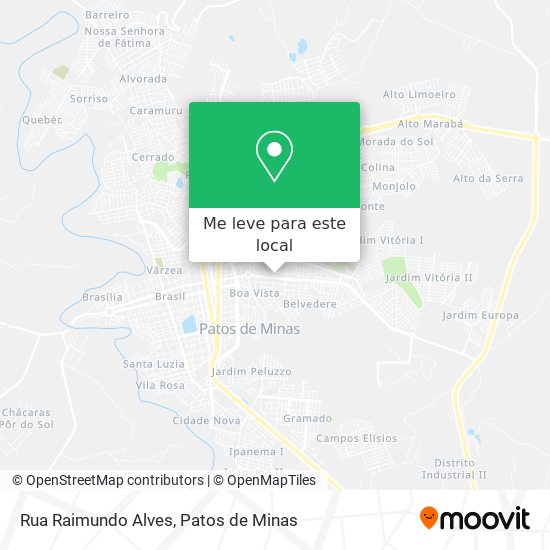 Rua Raimundo Alves mapa