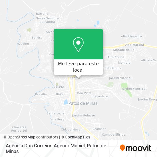 Agência Dos Correios Agenor Maciel mapa