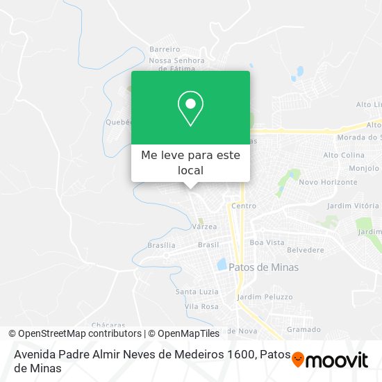 Avenida Padre Almir Neves de Medeiros 1600 mapa